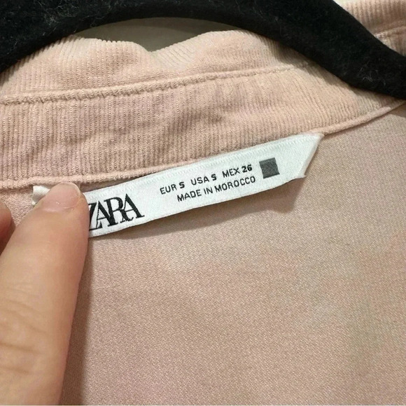 Zara corduroy dusty pink dress Small - Picture 7 of 7
